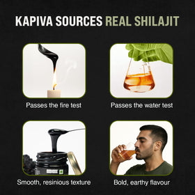 Kapiva Résine de Shilajit Himalayen 30g x 2 vue de côté