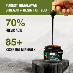 Kapiva Résine de Shilajit Himalayen 500mg étiquette et informations
