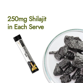 Kapiva Shilajit Energy Sips 7500mg sticks in a travel bag