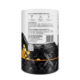 Kapiva Shilajit Energy Sips 7500mg with ingredients list