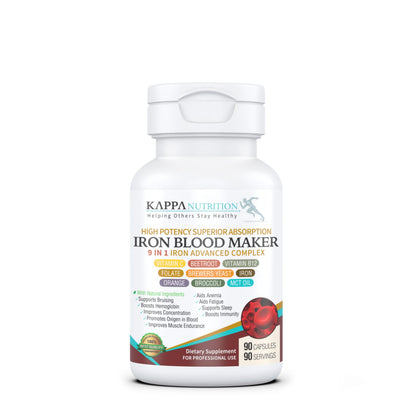 KAPPA NUTRITION Complexe de Fer 26mg 9 en 1, vue de l'avant