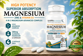 KAPPA NUTRITION Magnésium 4-en-1 280mg capsules végétales arrière