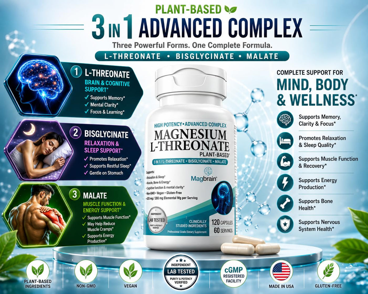 KAPPA NUTRITION Magnésium L-Thréonate 420mg capsules sur une table