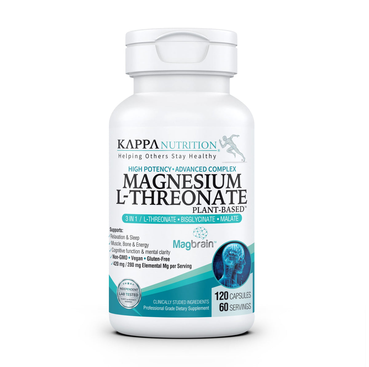 KAPPA NUTRITION Magnésium L-Thréonate 420mg flacon avant