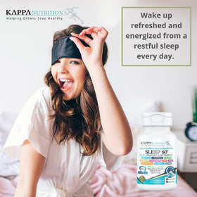 KAPPA NUTRITION Sleep 60 flacon ouvert avec capsules