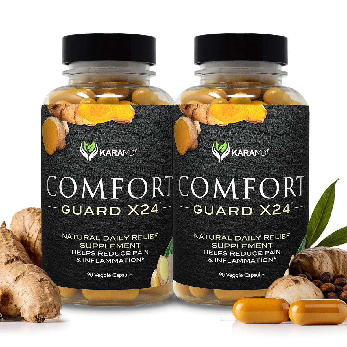 KaraMD Comfort Guard X24 complément alimentaire 60 servings, boîte vue de face