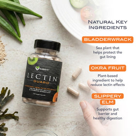KaraMD Lectin Guard flacon ouvert montrant les capsules