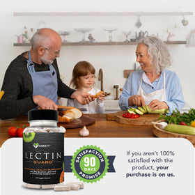 KaraMD Lectin Guard sur une table avec d'autres compléments alimentaires