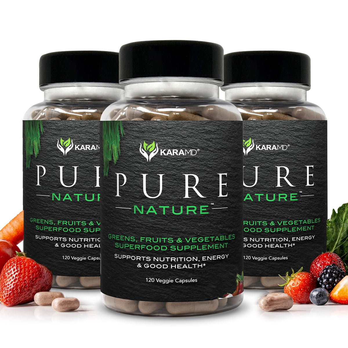 KaraMD Pure Nature emballage avant avec fruits et légumes