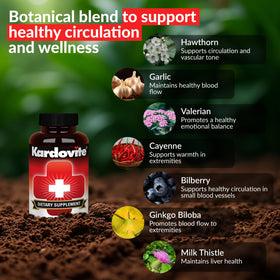 Kardovite Capsules de Soutien Circulatoire 180s vue arrière