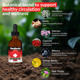 Kardovite Complément Alimentaire Circulation 100ml étiquette