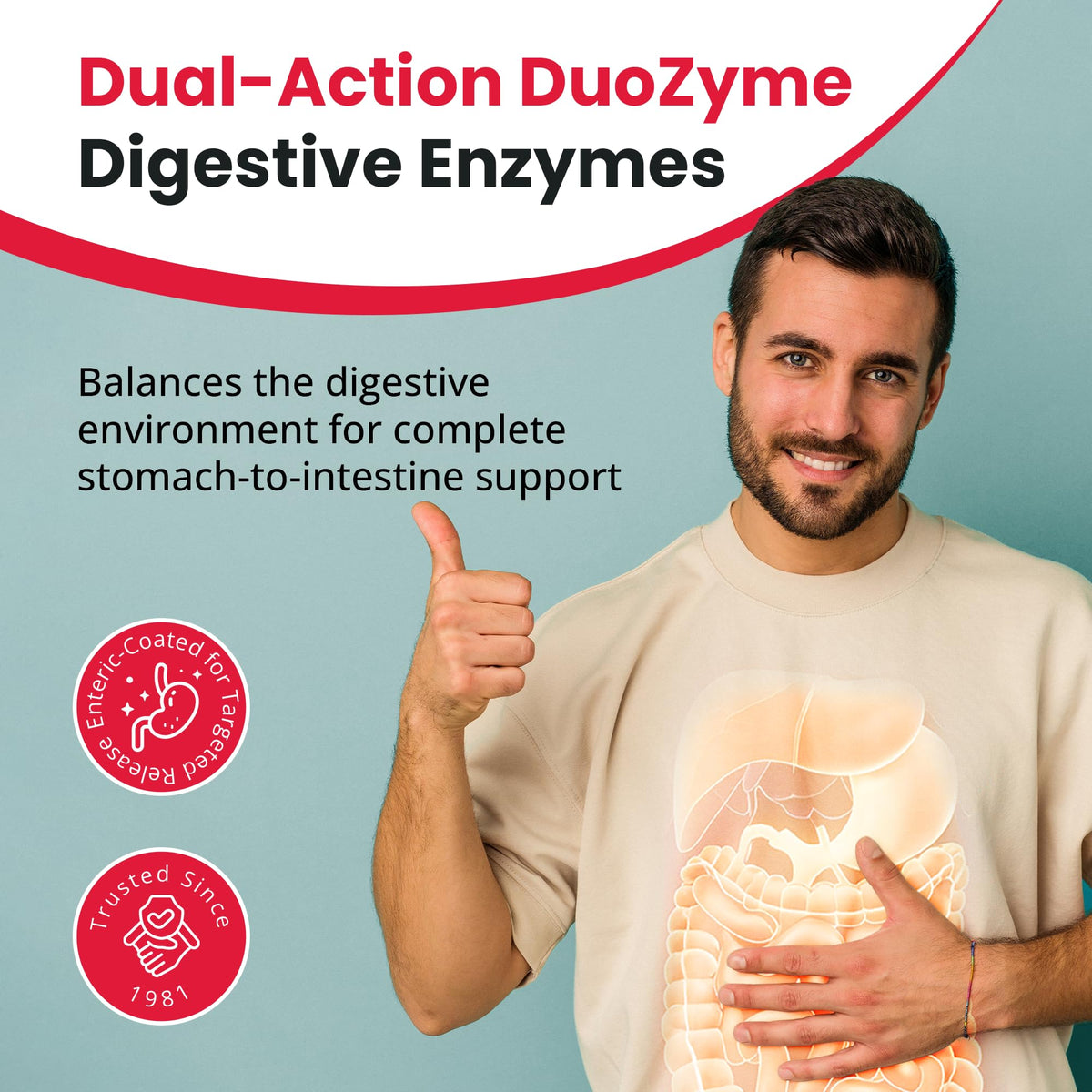 Karuna DuoZyme 180 capsules avec étiquette