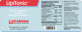 Karuna Lipitonic emballage et étiquette des capsules