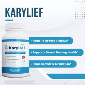 Karylief gélules avec étiquette montrant ingrédients clés