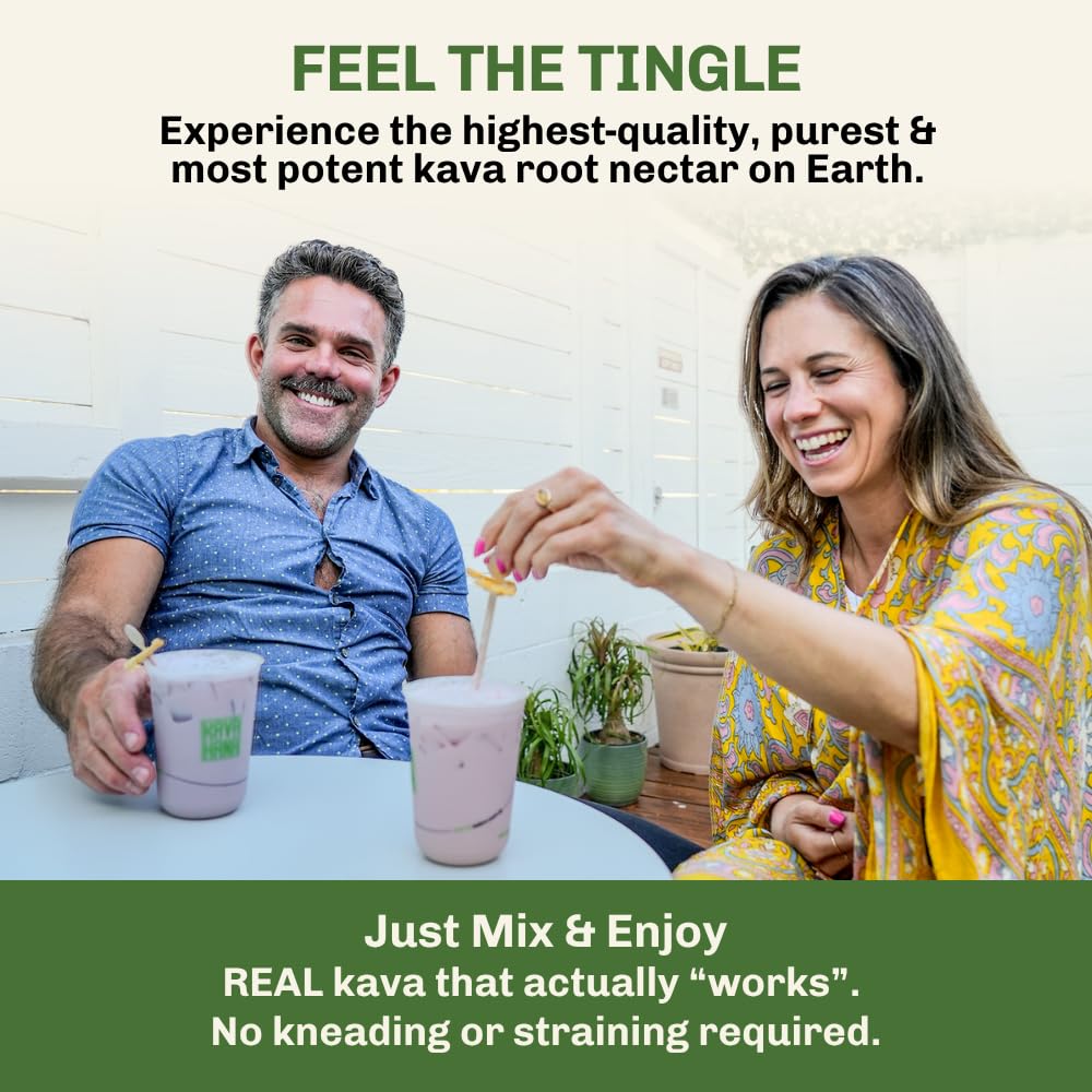 Kava Nectar en préparation avec des ingrédients naturels