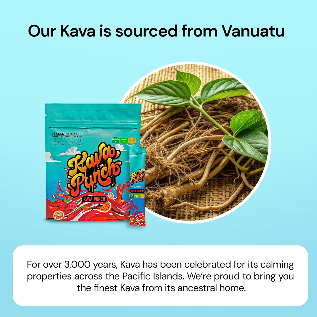 KAVA PUNCH Mélange à Boire Kava Kava en situation de consommation