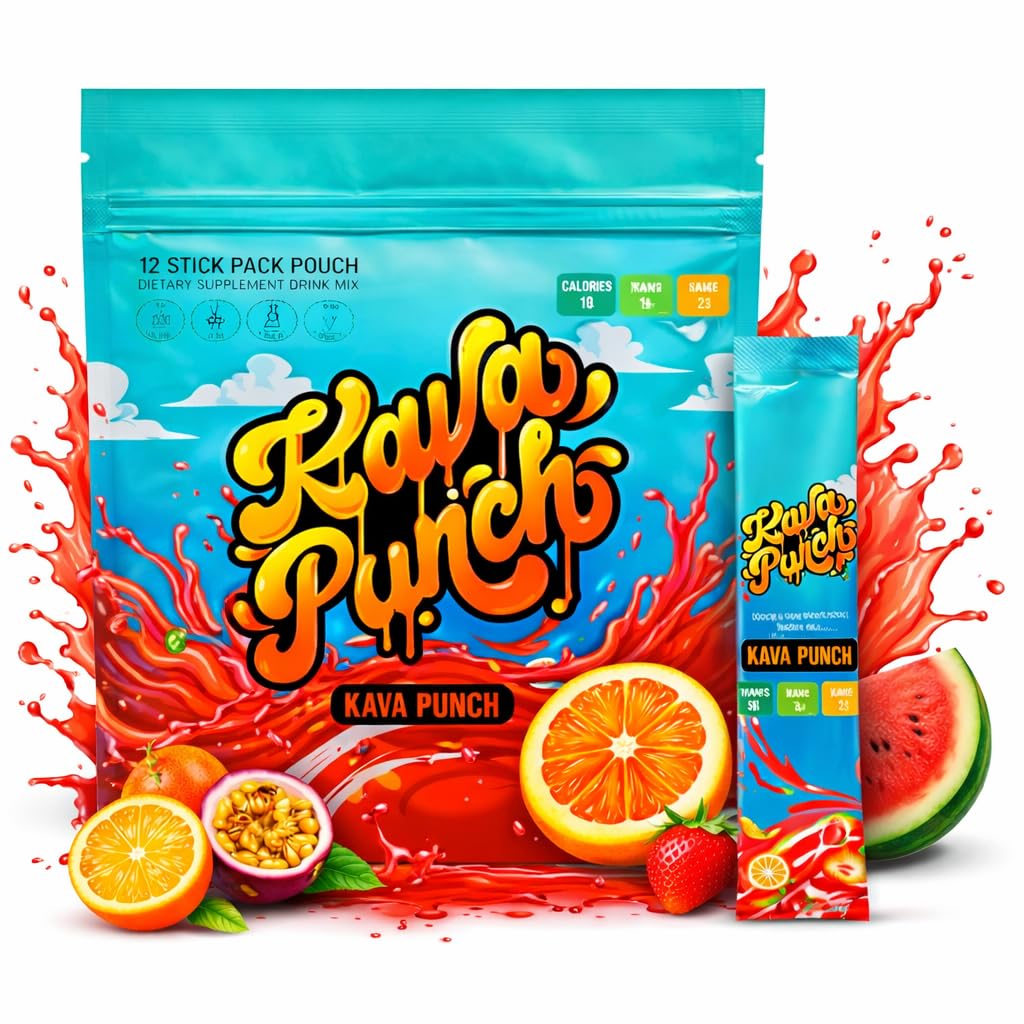 KAVA PUNCH Mélange à Boire Kava Kava paquet de 12 stick packs