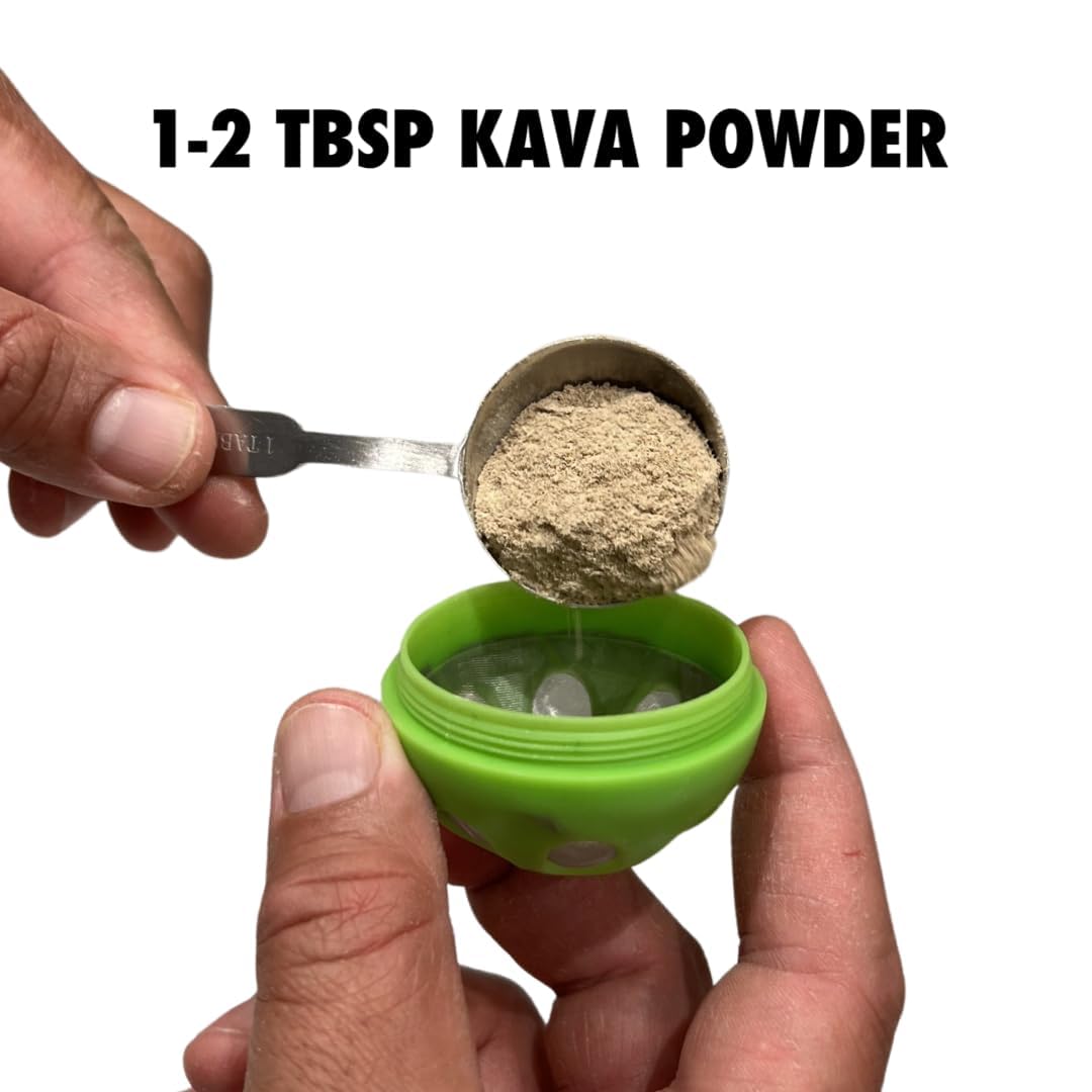 Kavafied AluBall Kava Maker avec accessoires inclus dans l'emballage