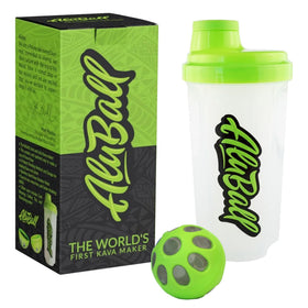 Kavafied AluBall Kava Maker vue avant avec design en acier inoxydable