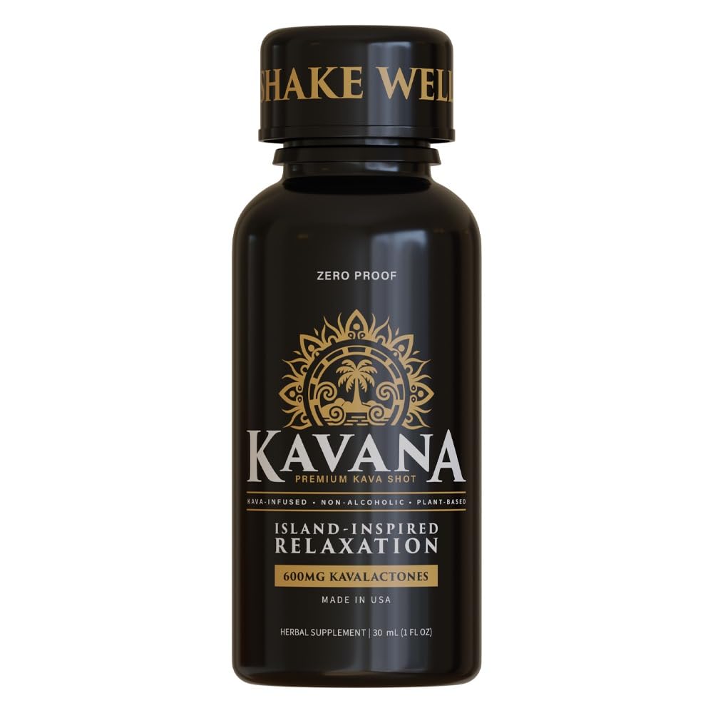 Kavana Shots concentrés au kava 600 mg, bouteille vue de face