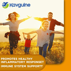 Kavguine complément alimentaire curcuma 1650mg capsules végétales sur une table