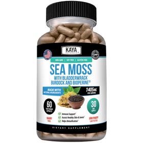 Kaya Naturals capsules de Mousse de Mer 60 compte avec emballage