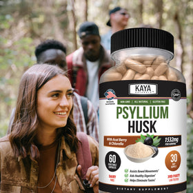 Kaya Naturals Capsules de Psyllium, format de capsule