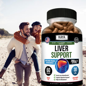 Kaya Naturals Complément Alimentaire au Chardon-Marie 60 capsules, flacon fermé