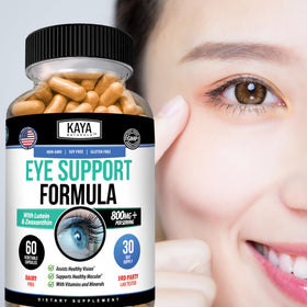 Kaya Naturals Complément Alimentaire Santé des Yeux 60 Capsules avec d'autres vitamines