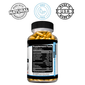 Kaya Naturals Complexe B-12 Multivitamines vue de haut avec ingrédients