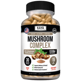 Kaya Naturals Complexe de Champignons 30 capsules, emballage avant