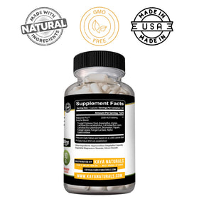 Kaya Naturals Enzymes daily 180 Capsules Végétales - Capsules dans un verre