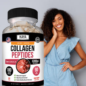 Kaya Naturals Multi Collagen Peptides 180 Capsules - 5 types