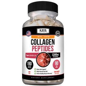 Kaya Naturals Multi Collagen Peptides 180 Capsules vue de face