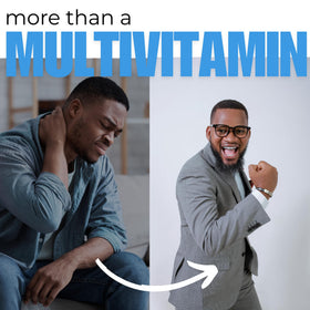 Kaya Naturals Multivitamines pour Hommes 180 Capsules avec étiquette visible