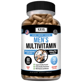 Kaya Naturals Multivitamines pour Hommes 60 Capsules vue de face