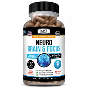Kaya Naturals Neuro Brain 180 capsules devant l'emballage
