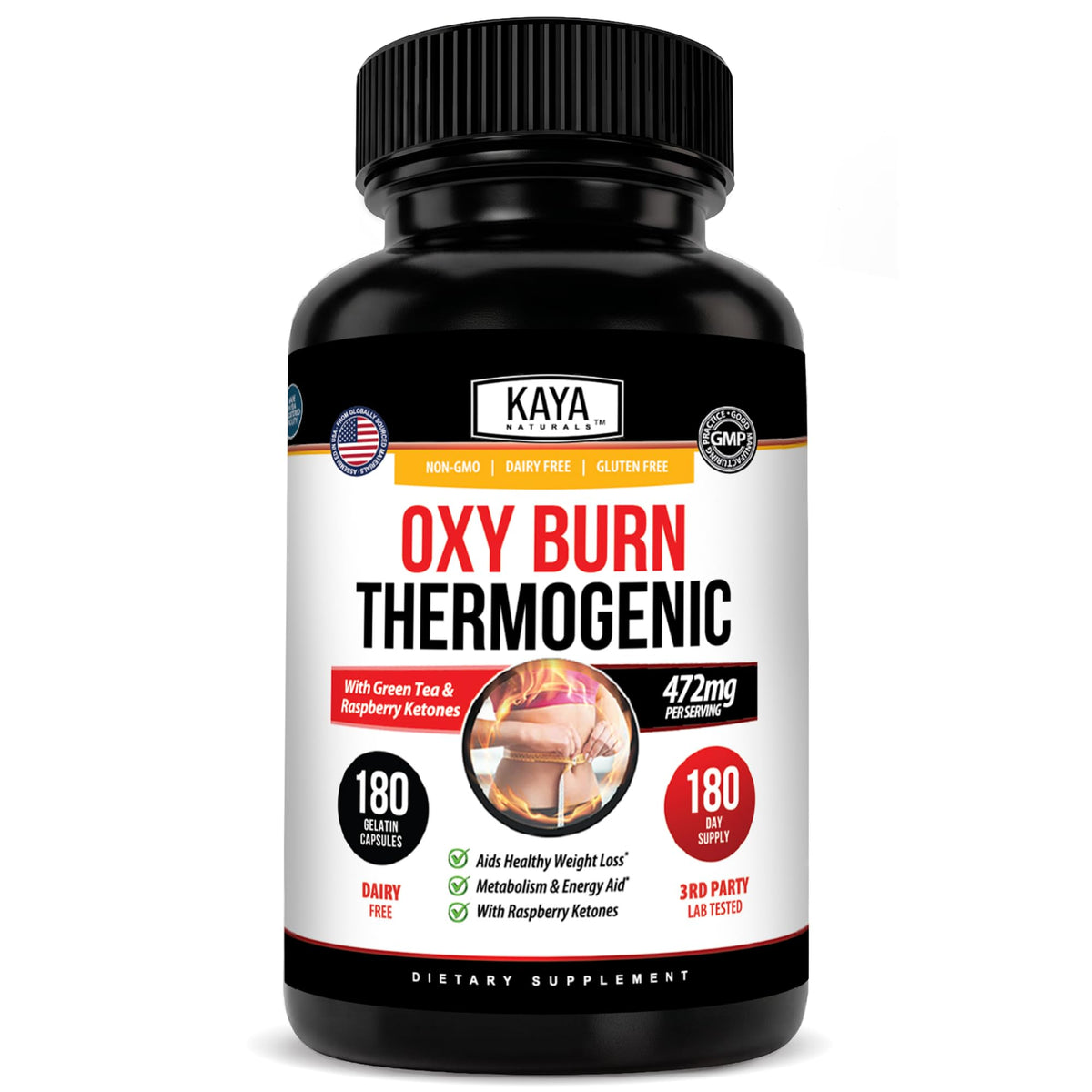 Kaya Naturals Oxy Burn boîte de 180 capsules vue avant