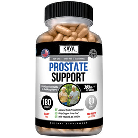 Kaya Naturals Prostate Support 180 Capsules, vue de face