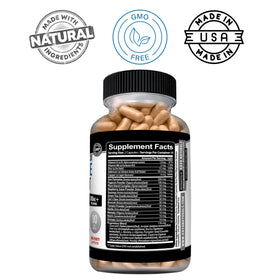 Kaya Naturals Prostate Support, étiquette avec ingrédients