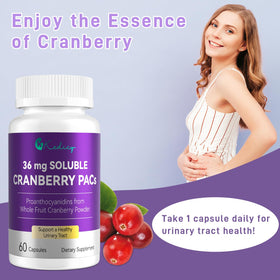 Kedicy comprimés de cranberry 36mg PACs sur table