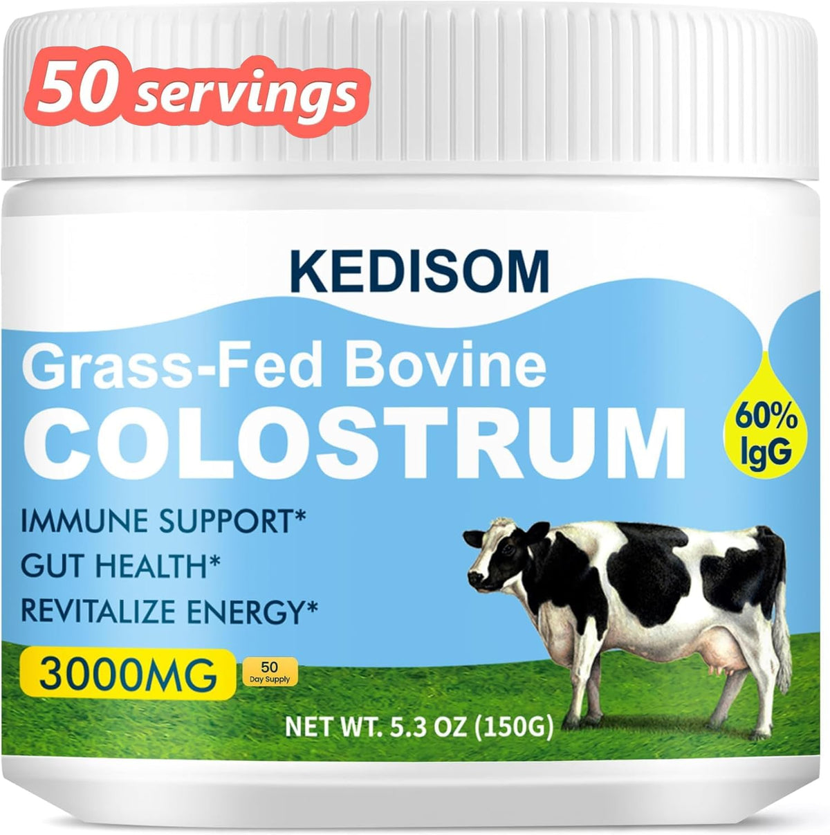 KEDISOM Colostrum Bovin Liposomal 3000 mg vue de face