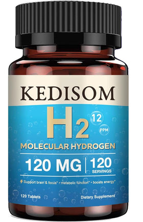 KEDISOM H2 Hydrogène Moléculaire 120 comprimés vue de face
