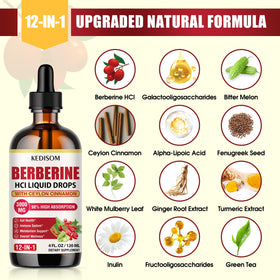KEDISOM Liposomal Berbérine HCL 3000mg gouttes sous forme liquide