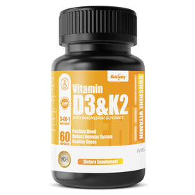 KEHLUSTY D3 K2 Magnésium Glycinate 60 capsules vue de face