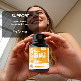 KEHLUSTY D3 K2 Magnésium Glycinate bouteille avec étiquette