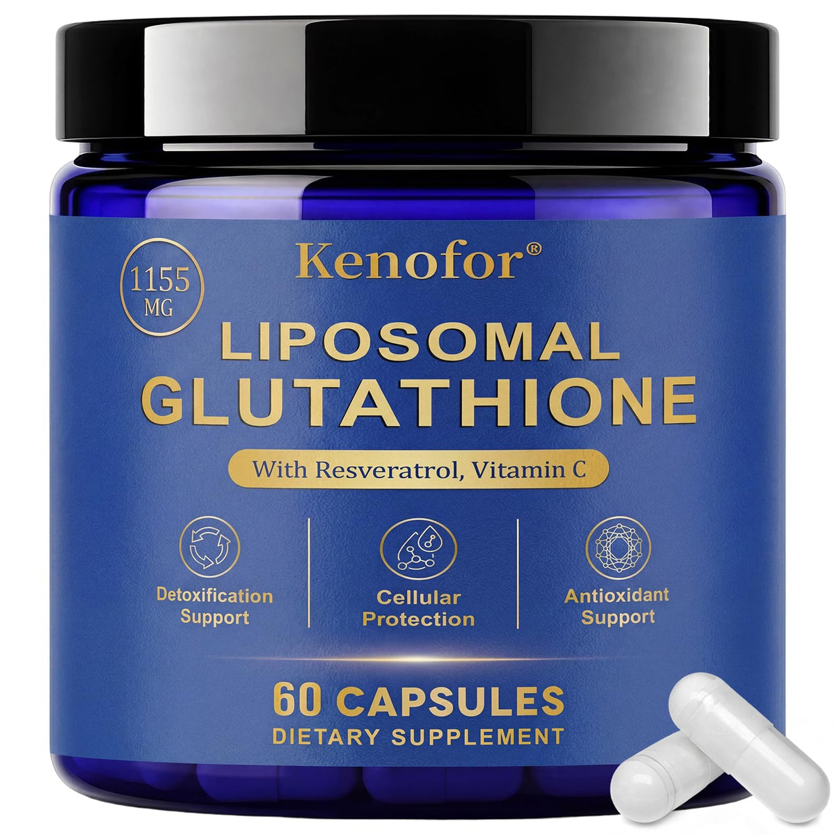 Kenofor Glutathione Liposomal 1155mg boîte vue avant