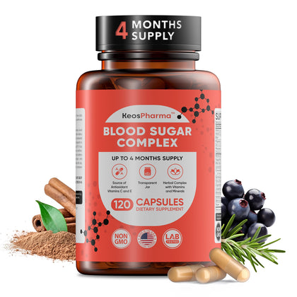 KeosPharma complément sanguin 120 capsules avec étiquette détaillant les ingrédients
