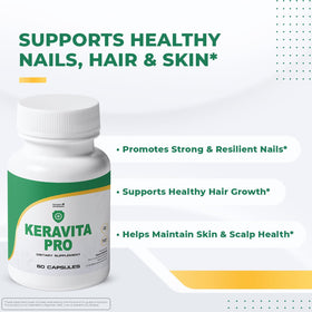 Keravita Pro capsules avec étiquette descriptive