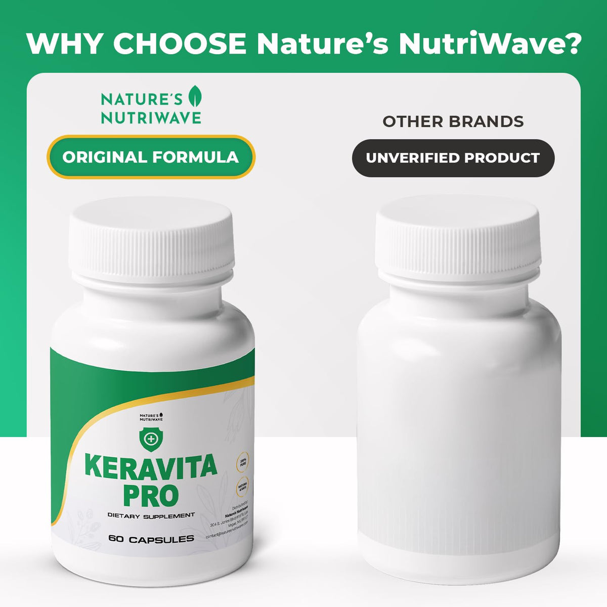 Keravita Pro capsules sur une surface en bois